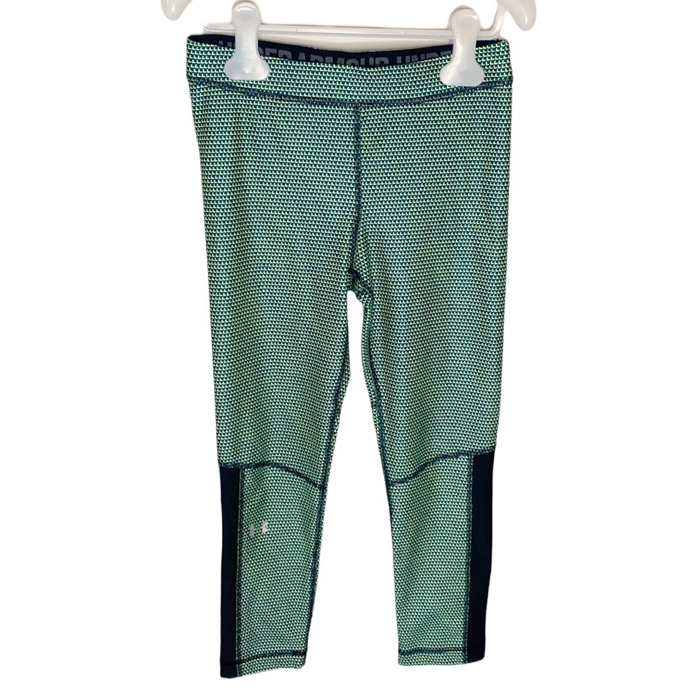 Under Armour geometric print heatgear athletic Capri leggings